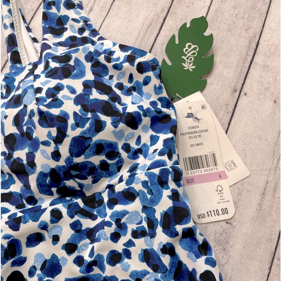NWT Tommy Bahama
Palm Modern Leopard Square Neck One Piece Swimsuit - Picture 8 of 8